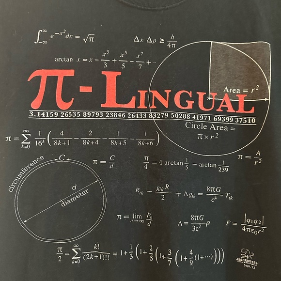 Pi Lingual Navy Graphic T-Shirt - Picture 4 of 5